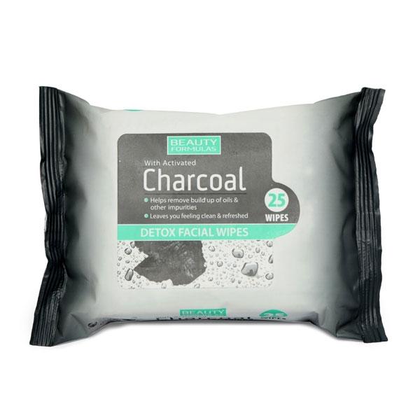 Beauty Formulas Charcoal Facial Wipes