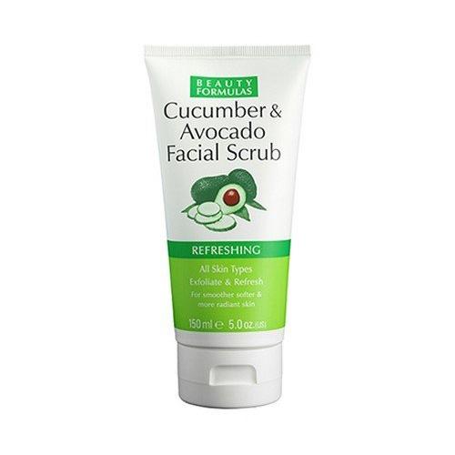 Beauty Formulas Cucumber and Avocado Facial Scrub – 150ml
