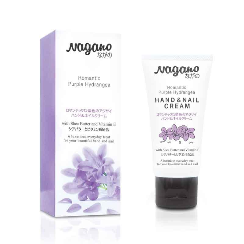 Nagano Romantic Purple Hydrangea Hand & Nail Cream – 60ml