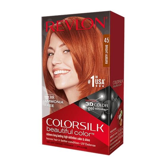 Revlon Hair Color Silk - 45 Bright Auburn – 59.1ml