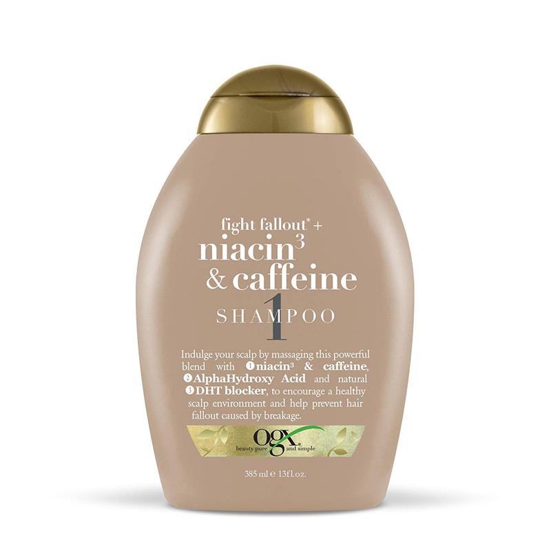 OGX Fight Fallout Plus Niacin & Caffeine Shampoo – 385ml