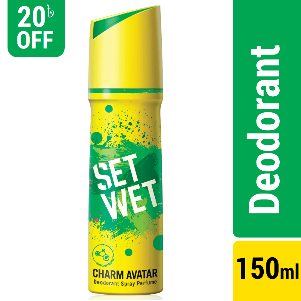 Set Wet Body Spray Deodorant Perfume Charm Avatar – 150ml