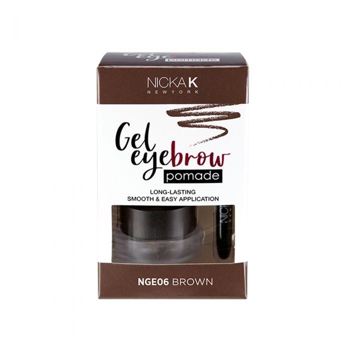 NICKA K GEL EYEBROW POMADE (BROWN) NGE06 2.8G – 2.8gm