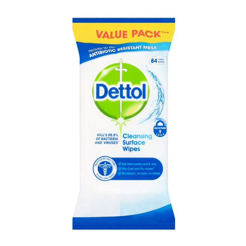 Dettol Antibacterial Surface Cleaning Wipes - 84 wipes