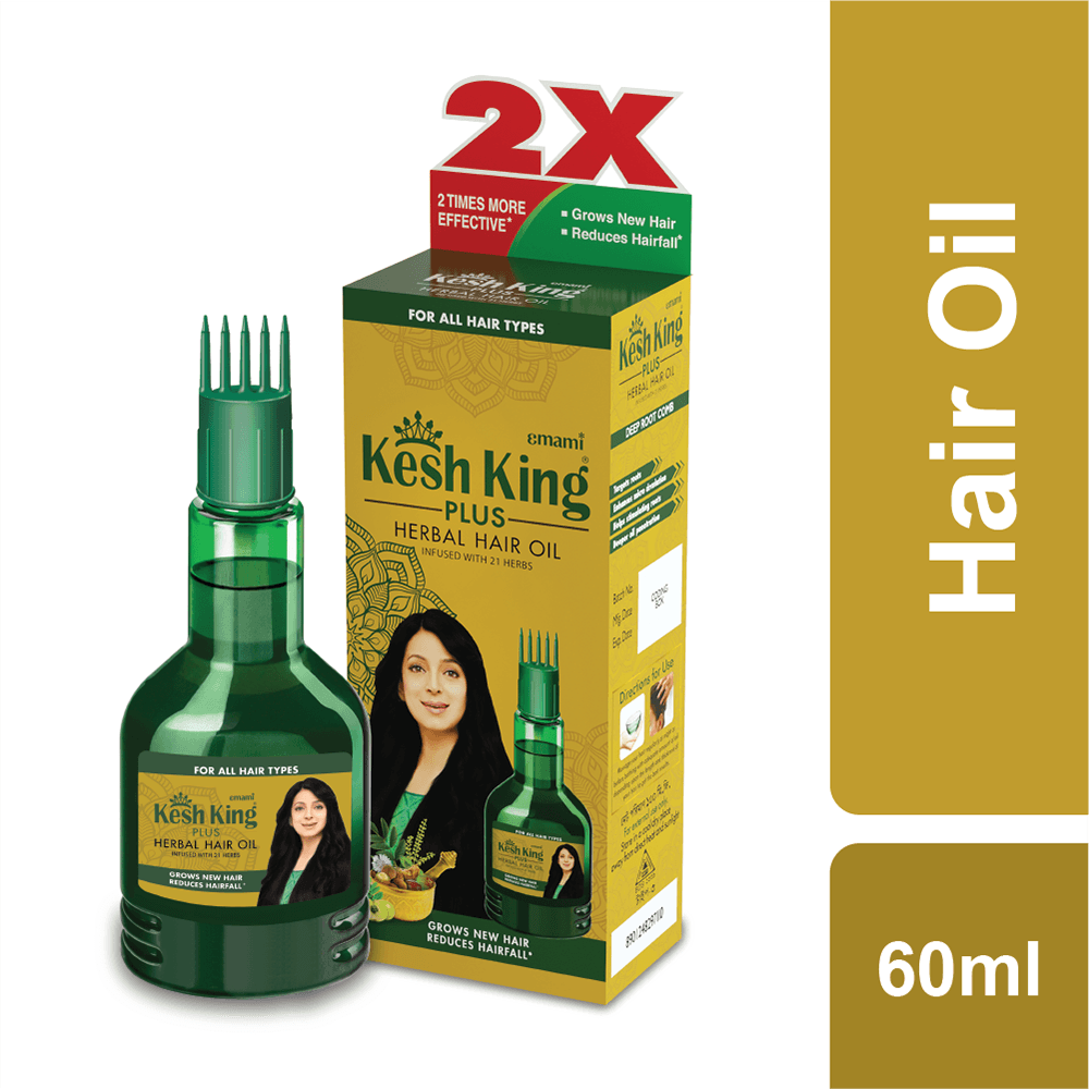 Kesh King Plus Herbal Hair Oil – Emami – 60ml