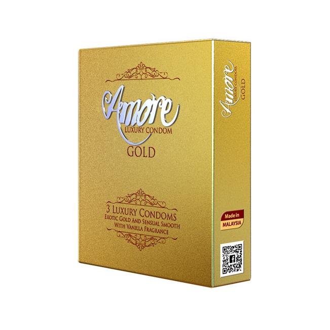 Amore Gold Condom 3 piece