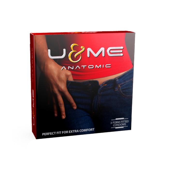 U&Me Anatomic Condom 3 piece – U & Me