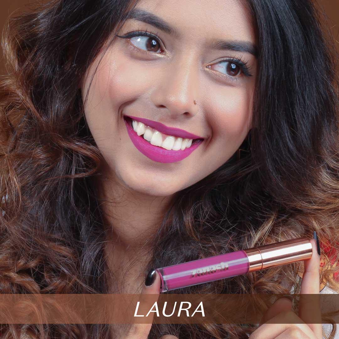 Zanash Liquid Matte Lipstick Laura – 4.5ml