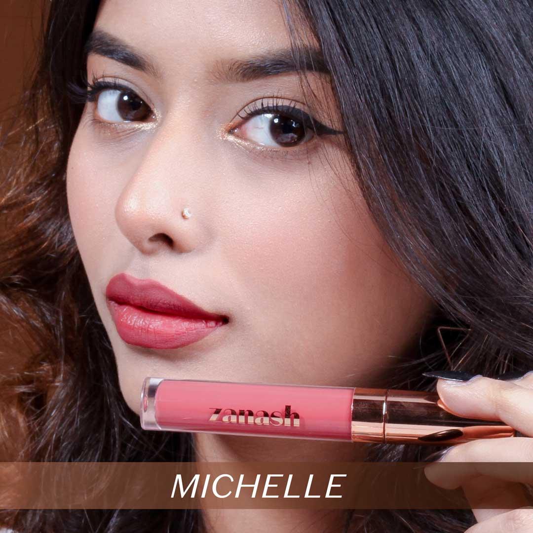 Zanash Liquid Matte Lipstick Michelle – 4.5ml