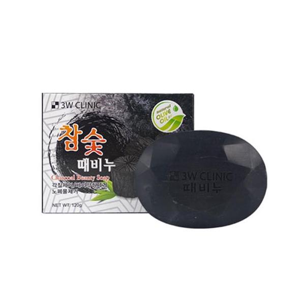 3W Clinic Charcoal Beauty Soap 120g – 120gm