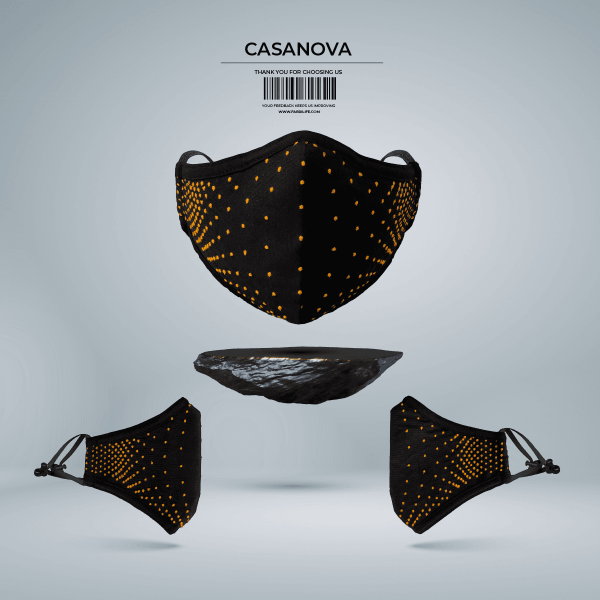 Fabrilife Womens Embroidery Mask - Casanova