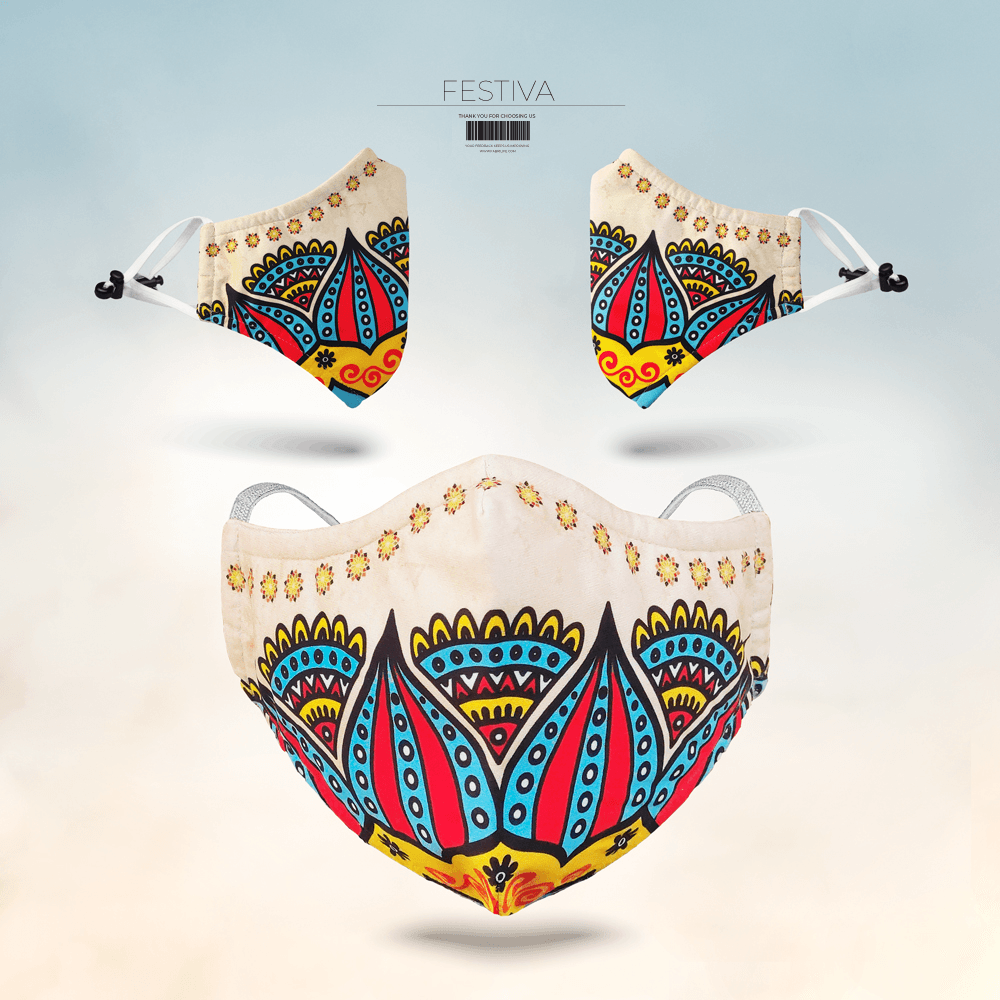Fabrilife Womens Premium Mask - Festiva