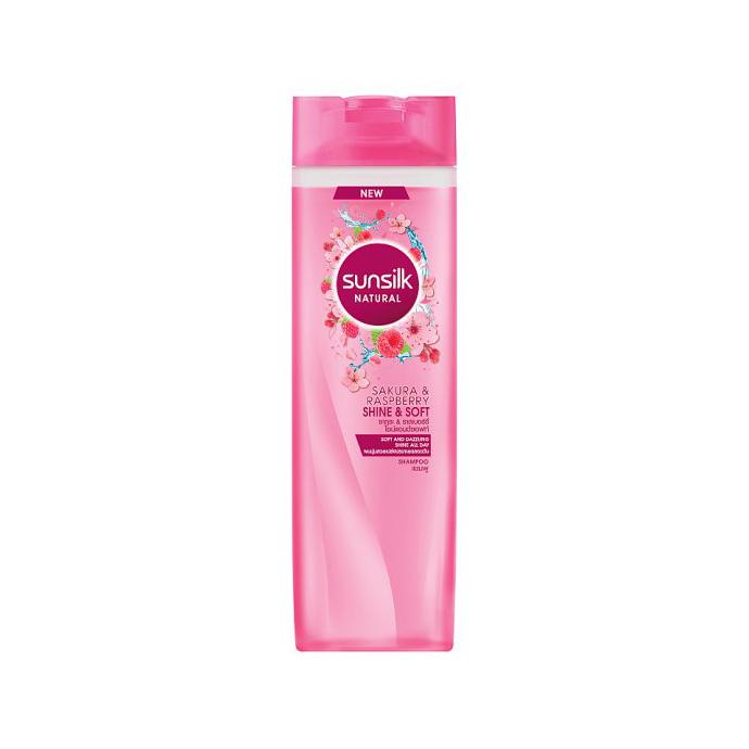 Sunsilk Natural Sakura & Raspberry Shine & Soft Shampoo – 380ml