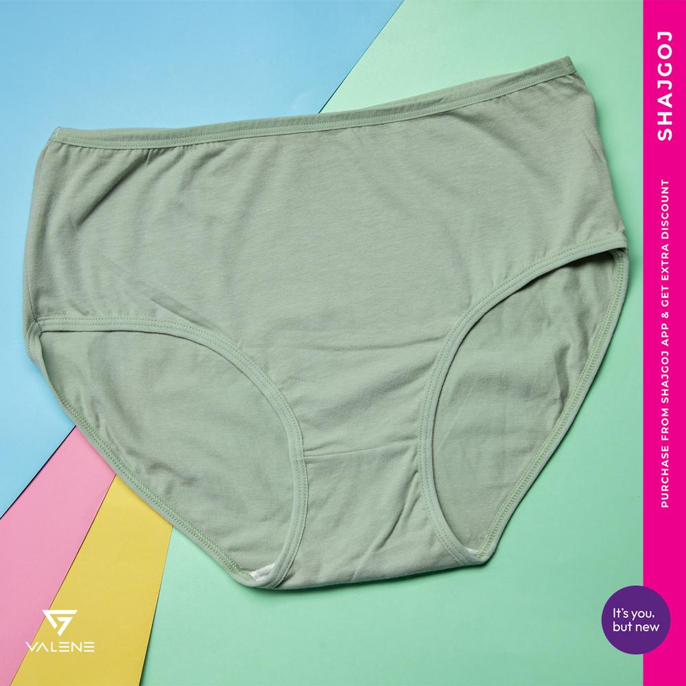 Valene All Weather Super Soft Cotton Panty -Blush Green