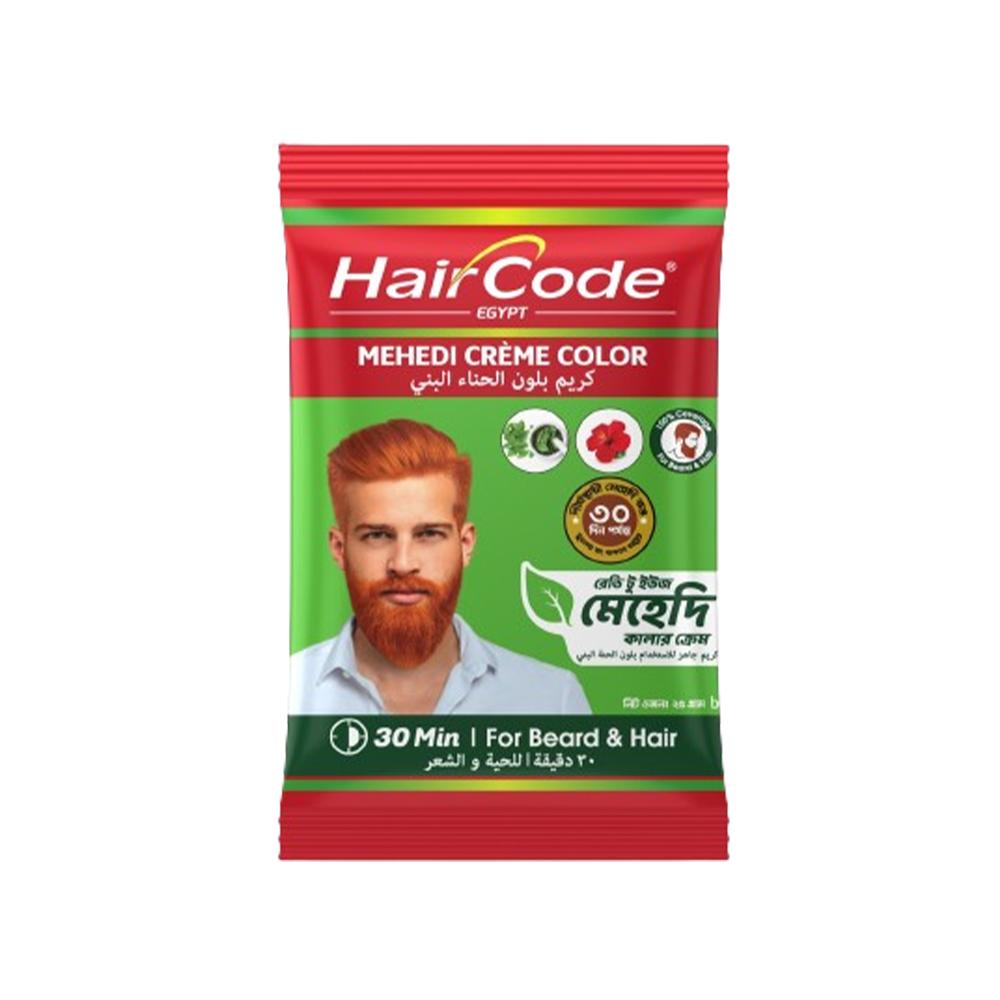 HairCode Egypt Mehedi Crème color ( Hair + Beard) – Hair Code – 25gm