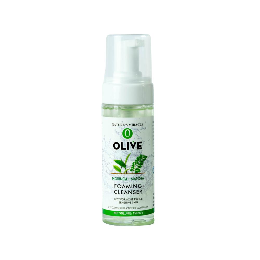 OLIVE Moringa + Matcha Foaming Cleanser – 150ml