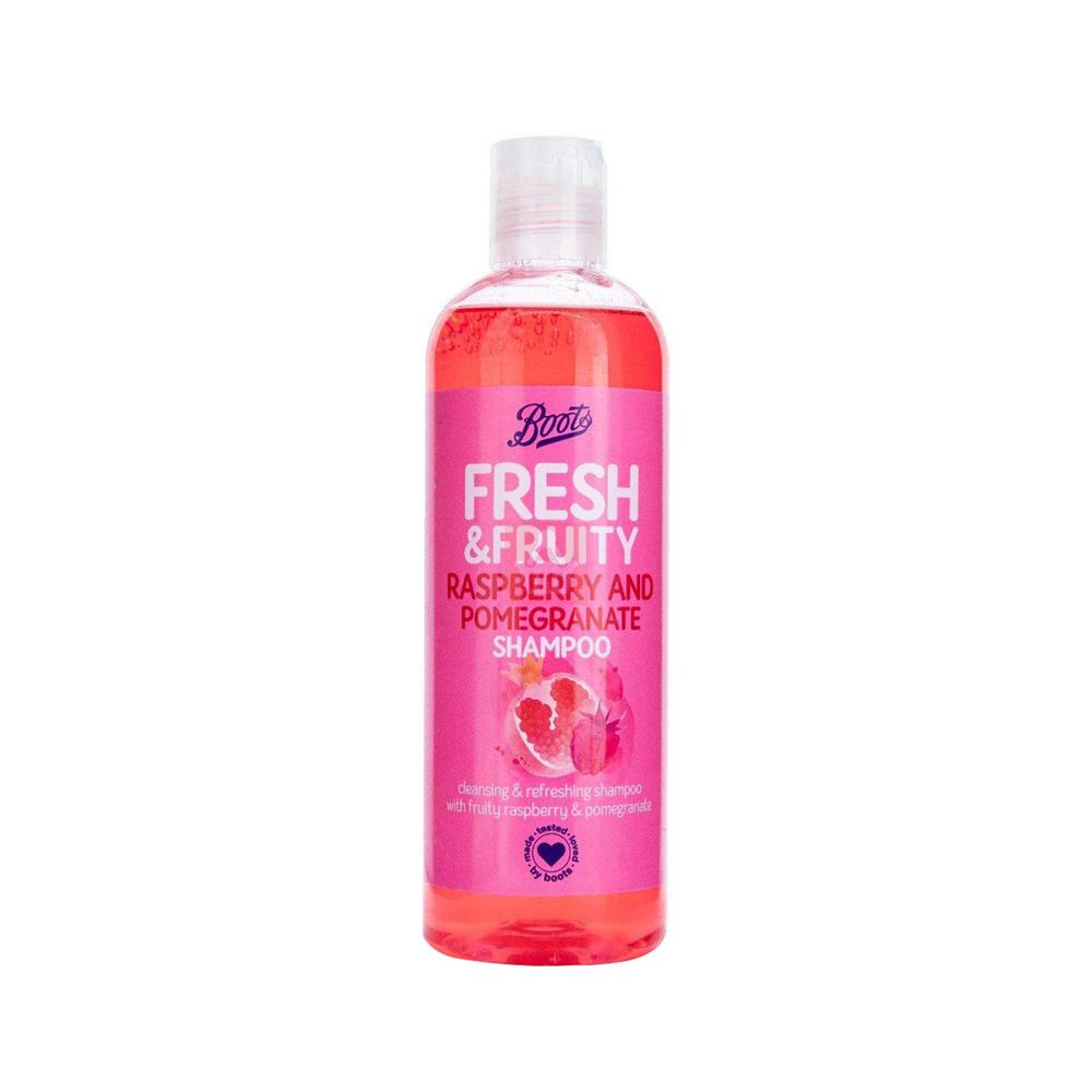 Boots Fresh & Fruity Raspberry And Pomegranate Shampoo – 500ml