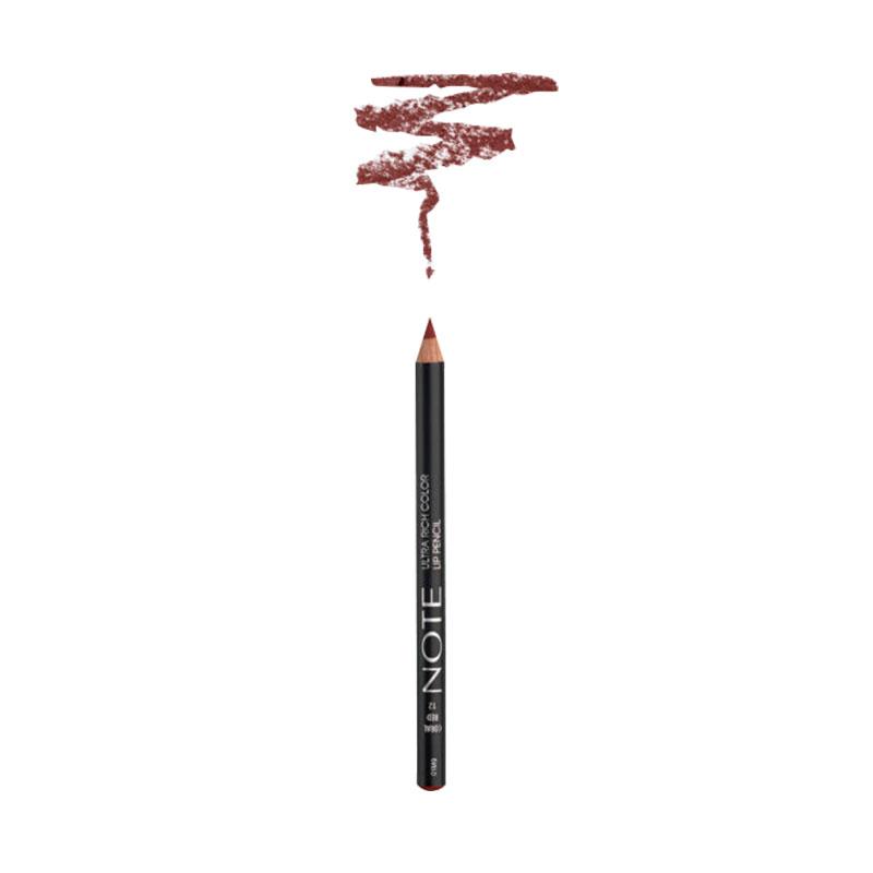 Note Ultra Rich Color Lip Pencil Coral Red 12 – 1.1gm
