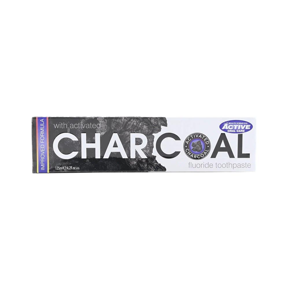 Beauty Formulas Toothpaste with activated charcoal – 125ml