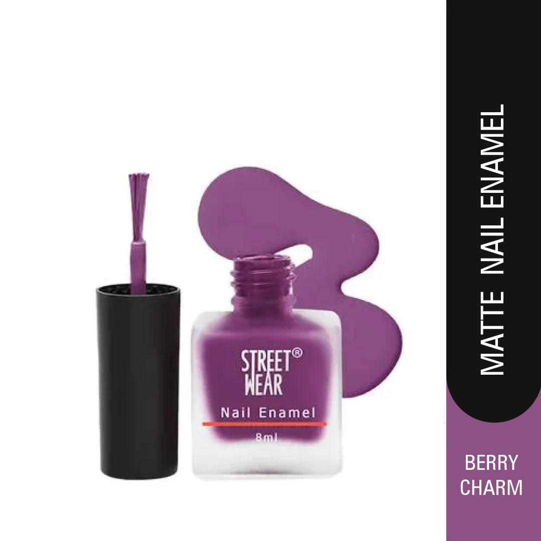 Street Wear Matte Nail Enamel Berry Charm – 8ml