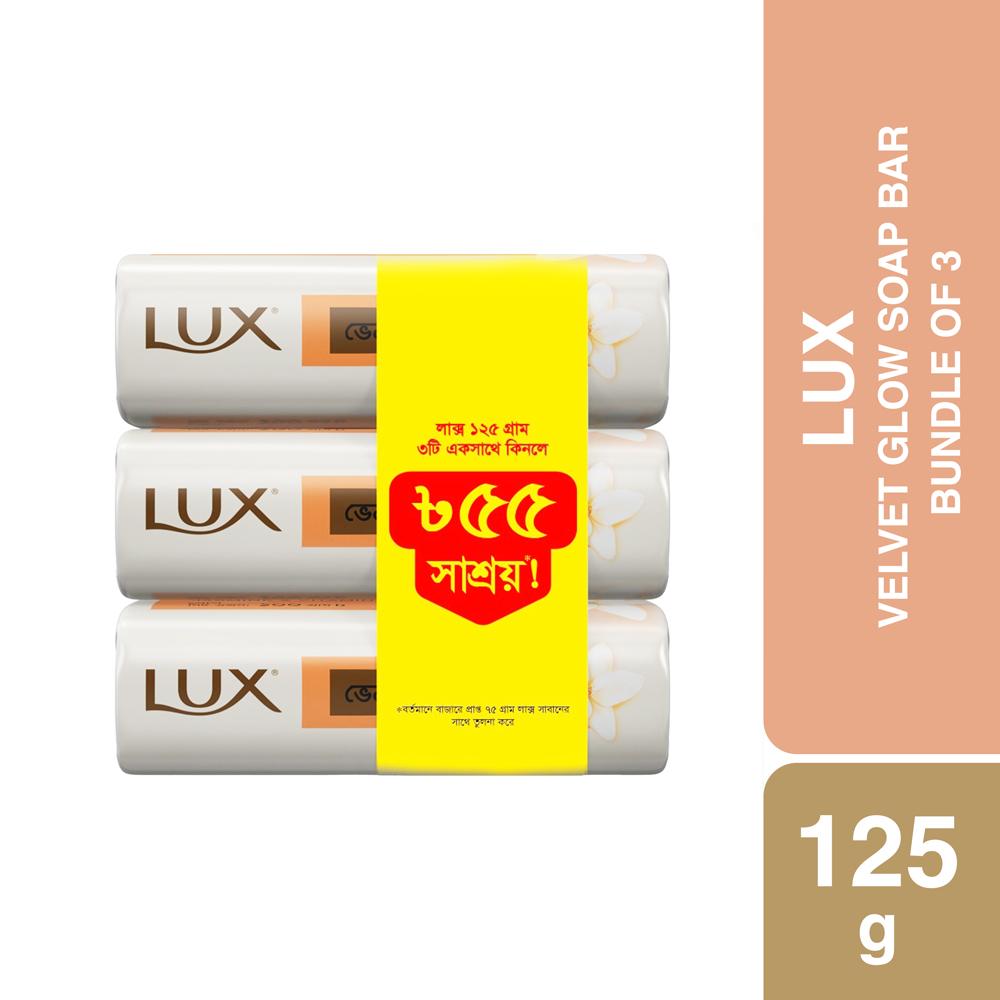 Lux Soap Bar Velvet Glow 100g (Combo Pack)
