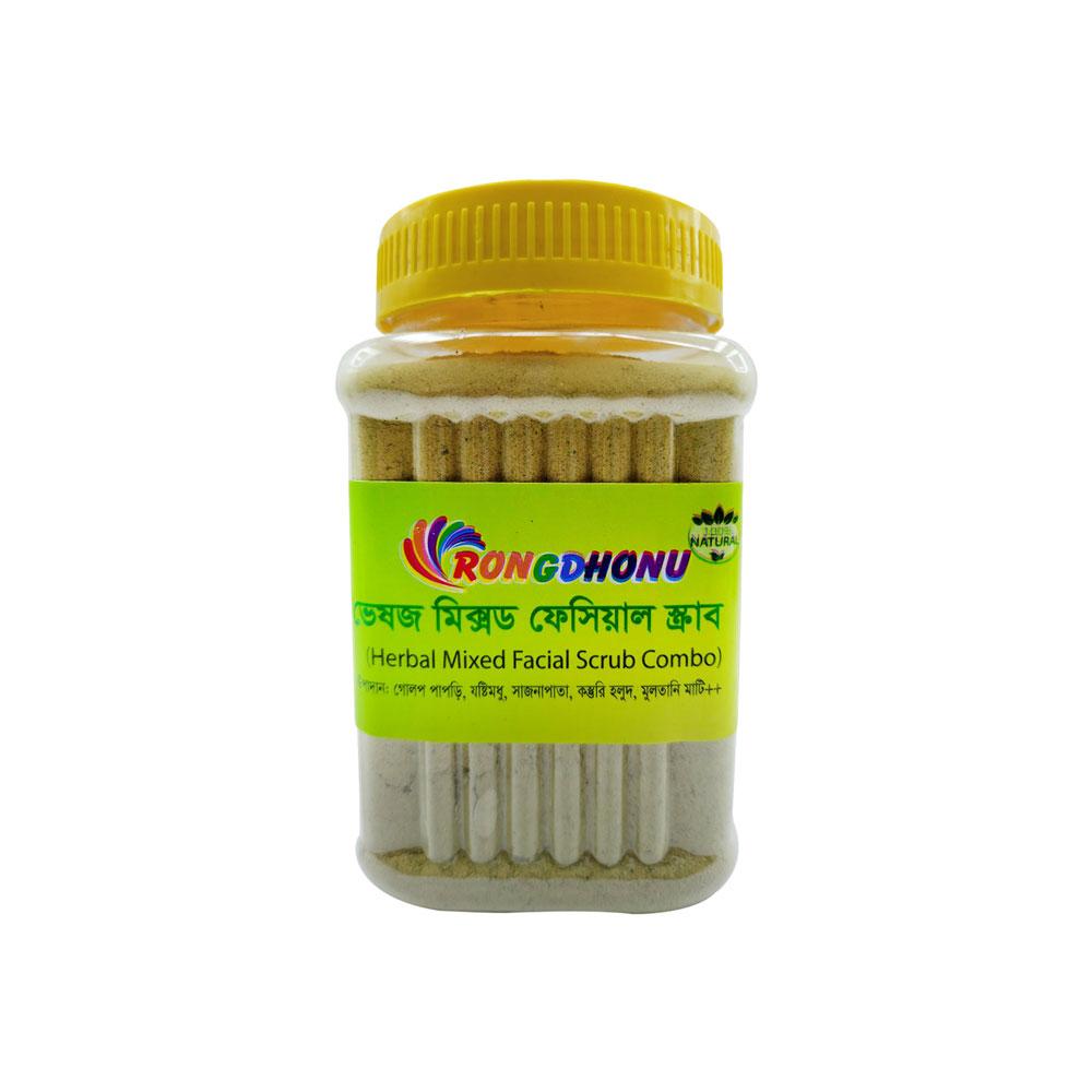 Rongdhonu Herbal Mixed Facial Scrub – 200gm