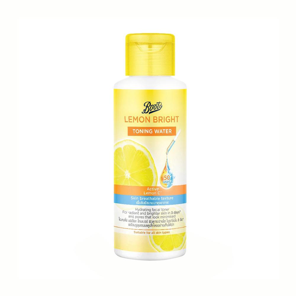 Boots Lemon Bright Toning Water – 100ml