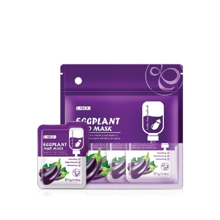 Laikou Eggplant Mud Mask (12 Pcs) – 60gm