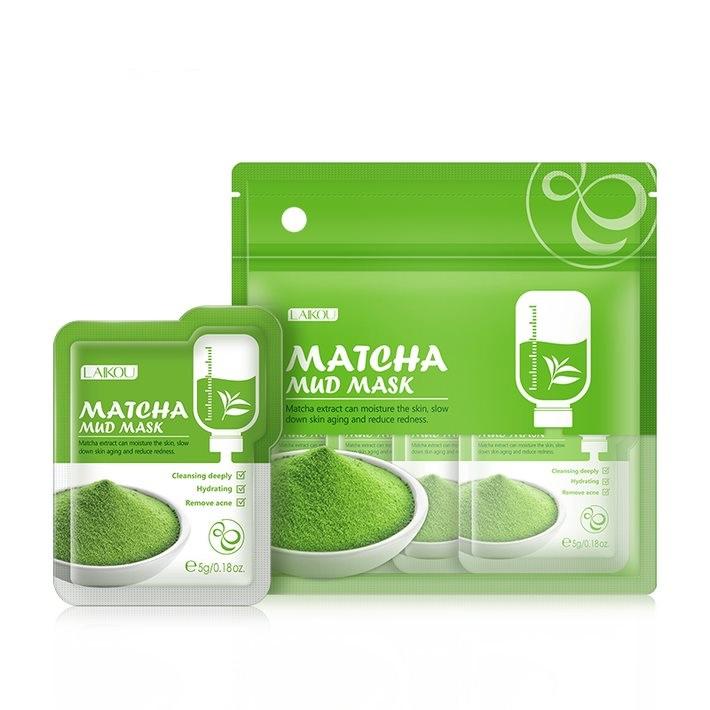Laikou Matcha Mud Mask (12 Pcs) – 60gm