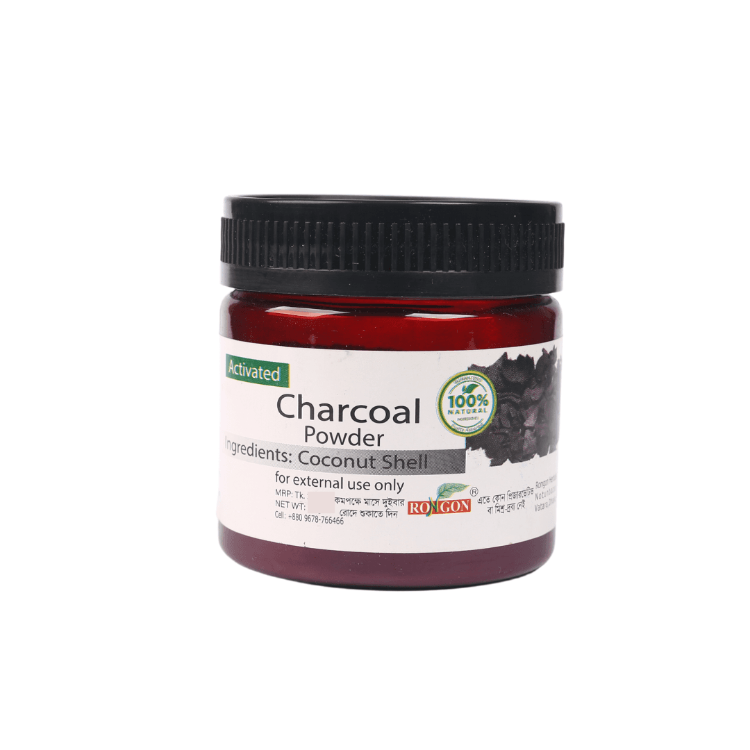 Rongon Herbals Activated Charcoal Powder – 75gm