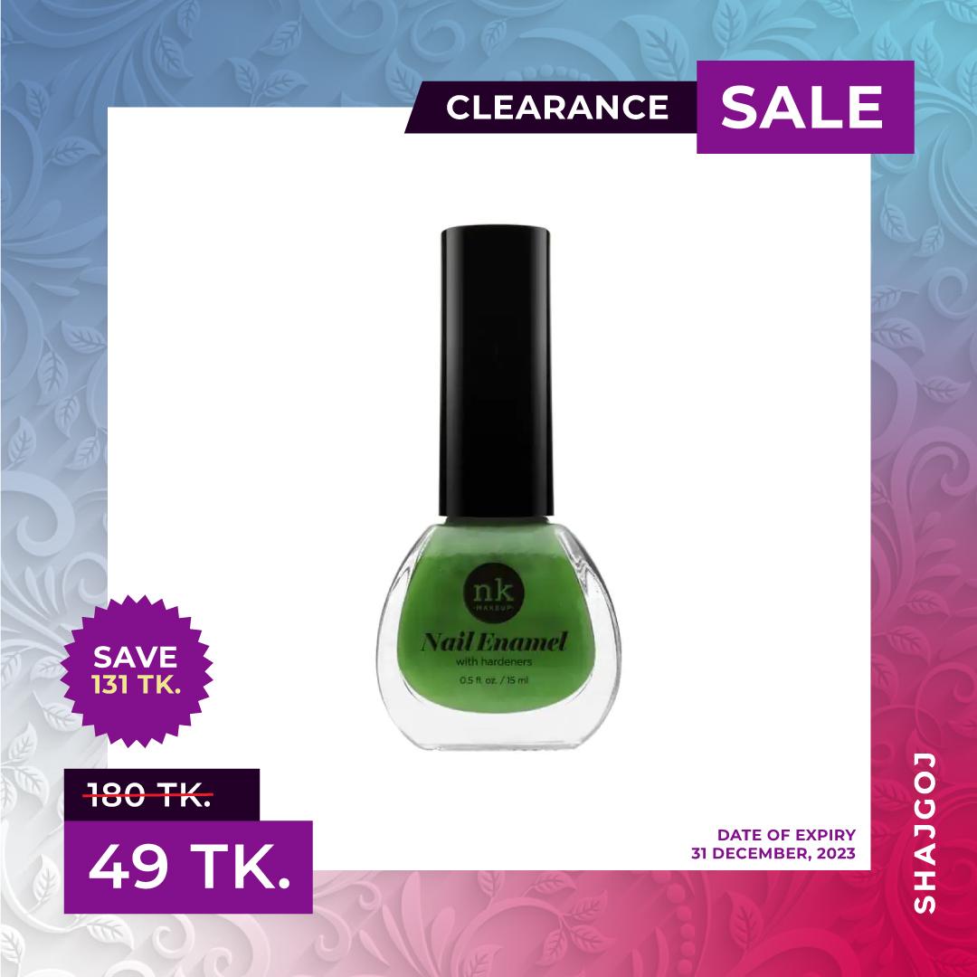 Nicka K Nail Enamel with hardeners Lime 043 (Expiry Date: 31/12/2023) – 15ml