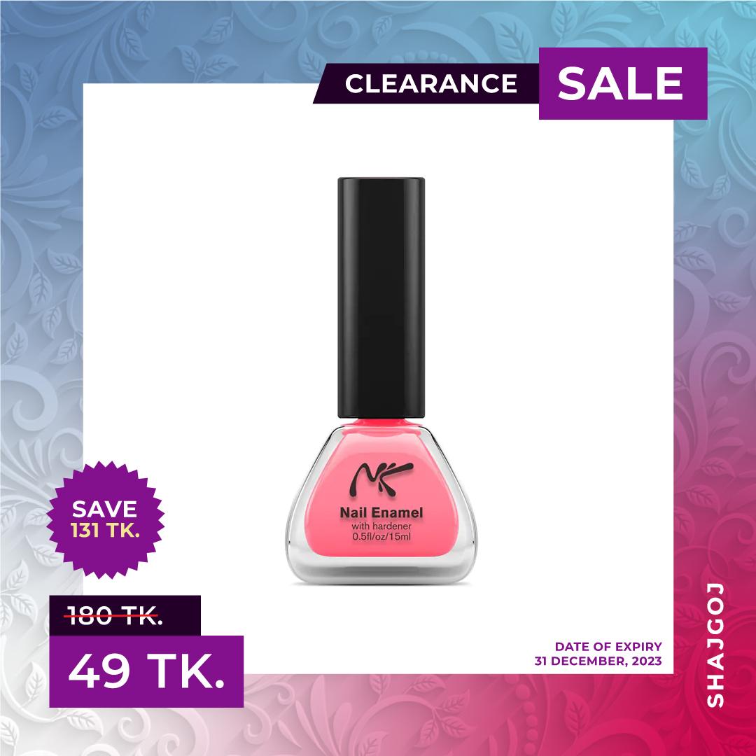 Nicka K Nail Enamel with hardeners Pink Tint 86 (Expiry Date: 31/12/2023) – 15ml