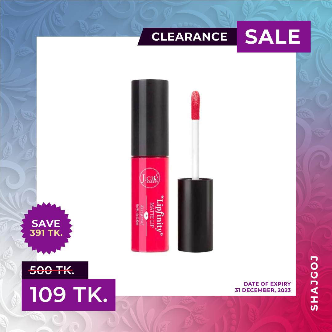 Jcat Lipfinity Matte lip Kissproof 120 - Bottles Left and Right (Expiry Date: 31/12/2023) – J.cat Beauty – 12gm
