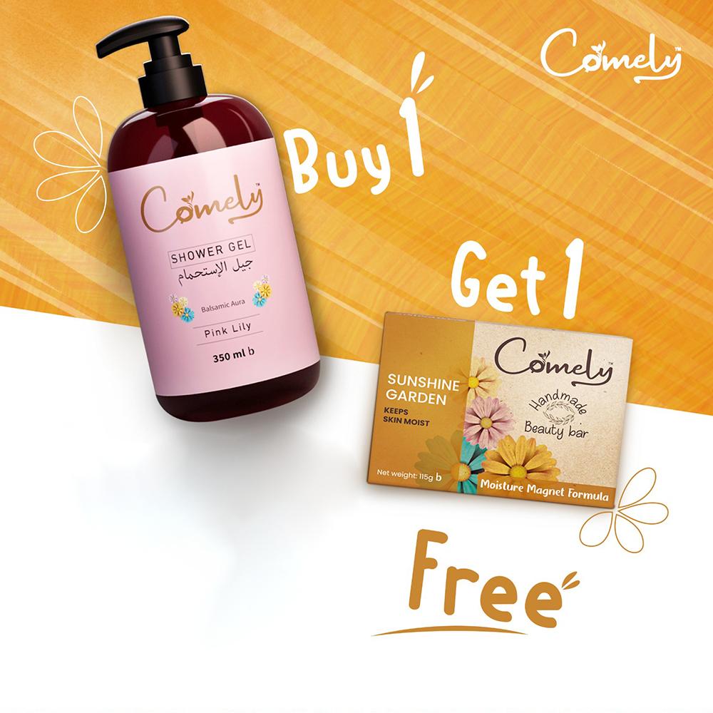 Comely Shower Gel-350ml Pink Lily ( Buy 1 Get 1)
