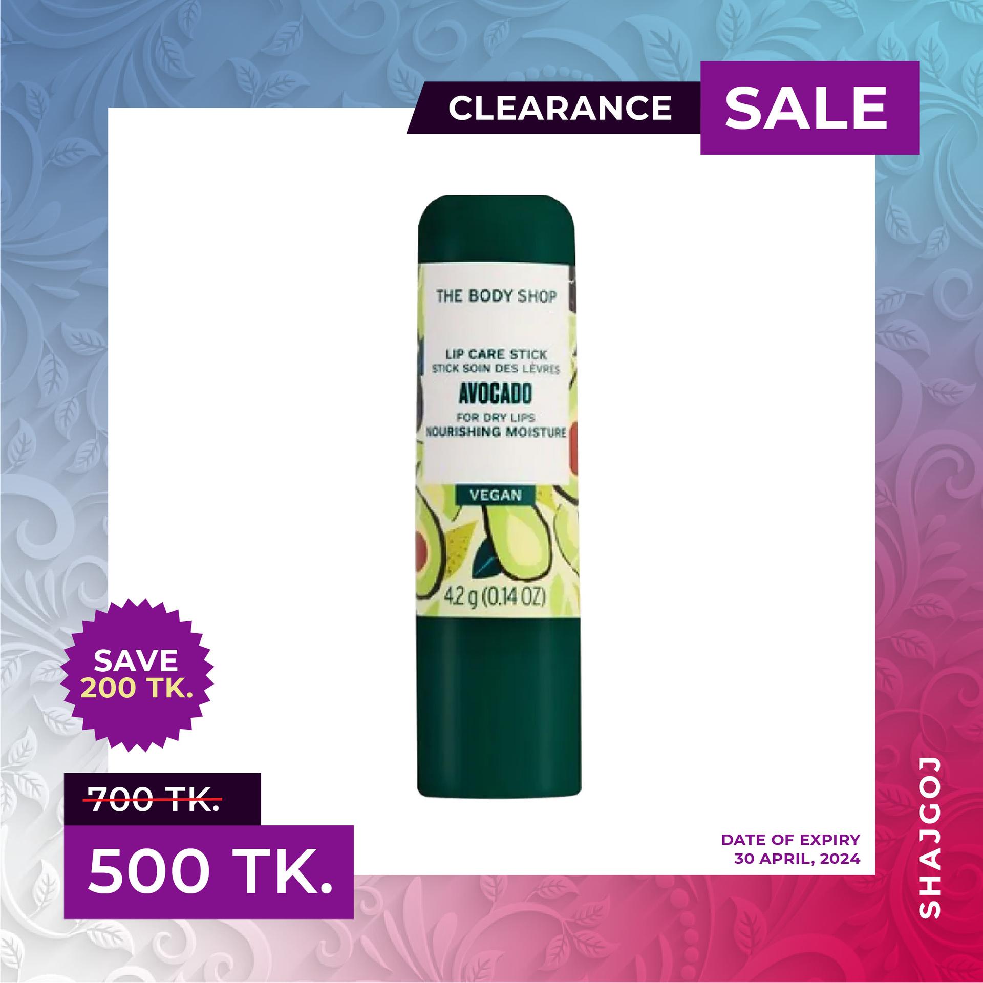 The Body Shop Avocado Lip Care Stick (4/30/2024) – 4.2gm