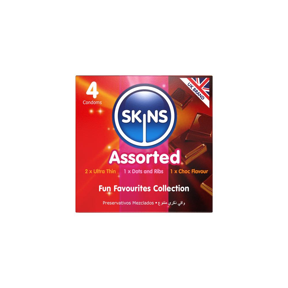 SKINS Assoted Condoms 4 Piece