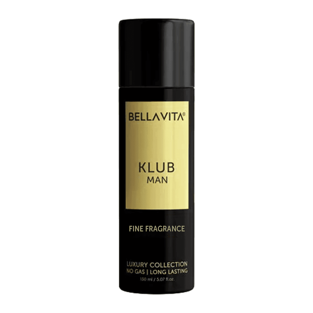 Bellavita KLUB Man Fine Fragrance Luxury Body Spray – 150ml