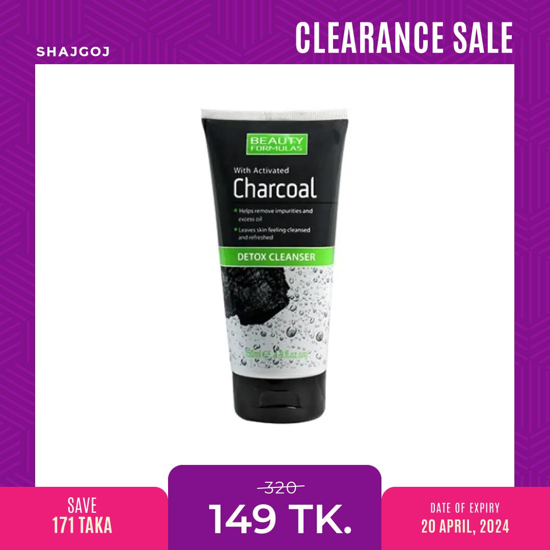 Beauty Formulas Charcoal Detox Cleanser (Expiry Date - 31/12/2024) – 150ml