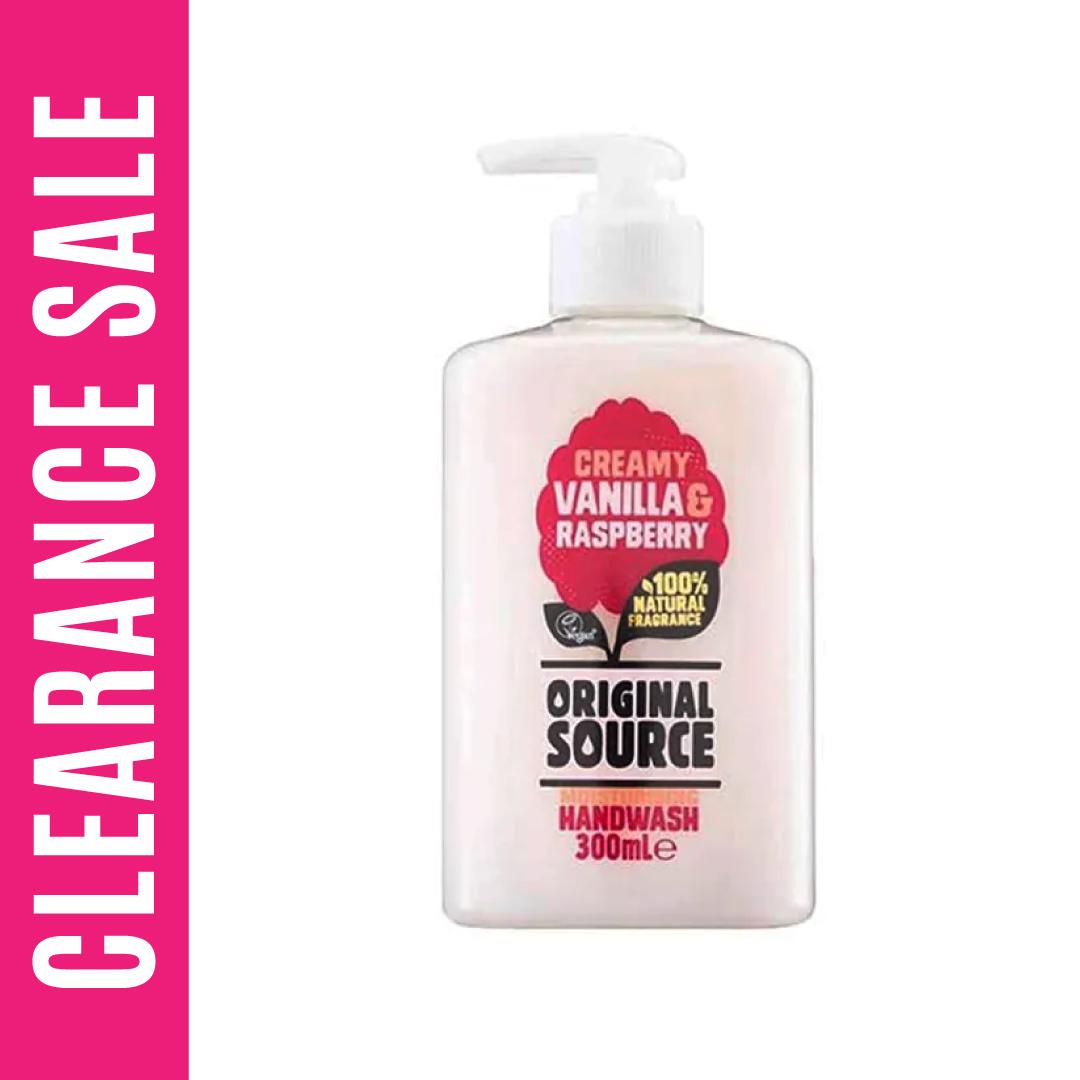 Original Source Creamy Vanilla & Raspberry Moisturising Handwash (Expiry Date - 31/12/2024) – 300ml