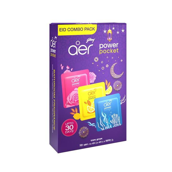 Aer Power Pocket bathroom Fragrance Eid Combo Pack 30g (Pack Of 3)