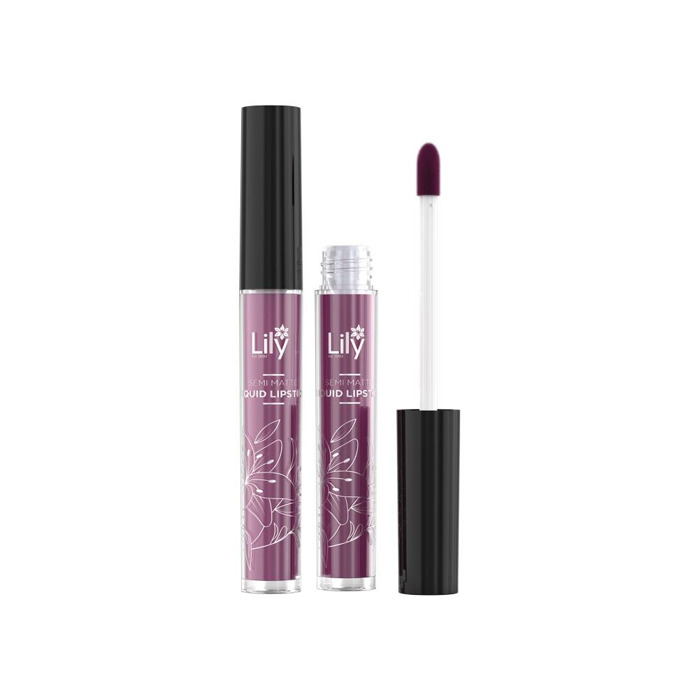 Lily Semi Matt Lipstick – Plum – 3ml