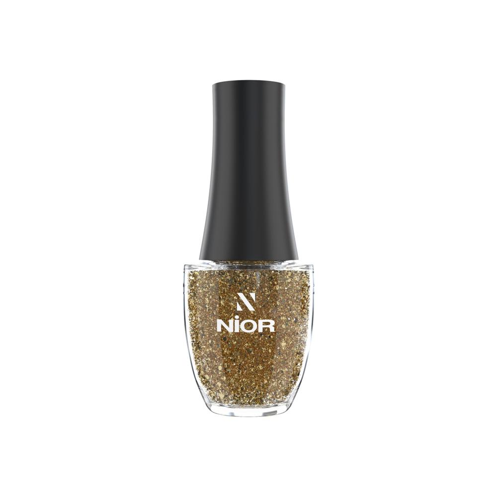 NIOR Glitter Nail Polish - Glowy Amber – 13ml
