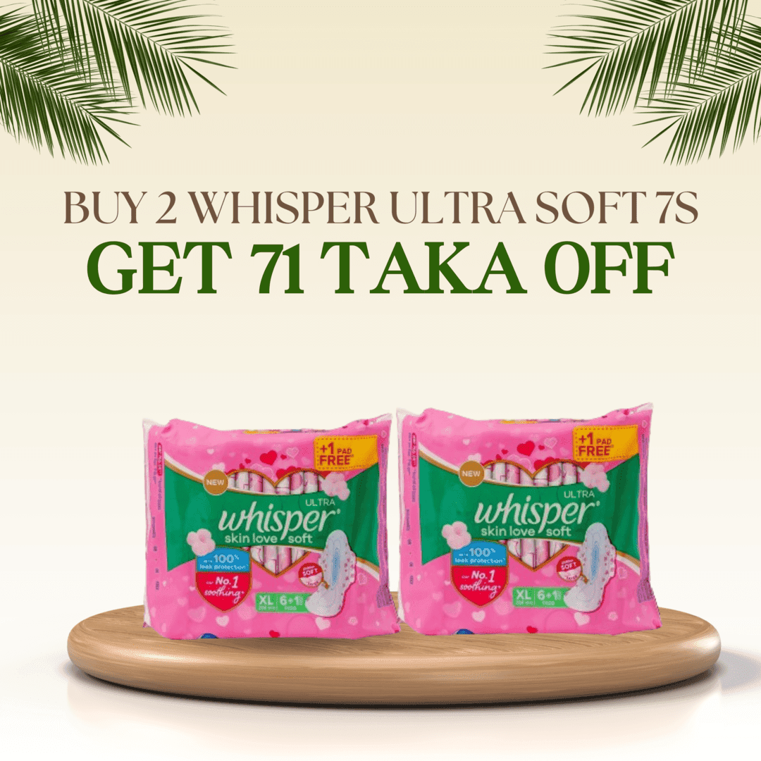 Buy 2 whisper Ultra Softs Air Fresh Xl 7 Pads Get (71 tk off