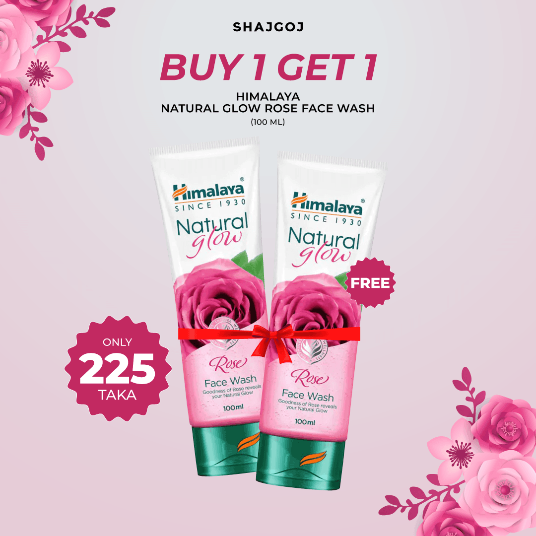 Buy 1 Himalaya Natural Glow Rose Face Wash 100 ml Get Himalaya Natural Glow Rose Face Wash 100 ml Free