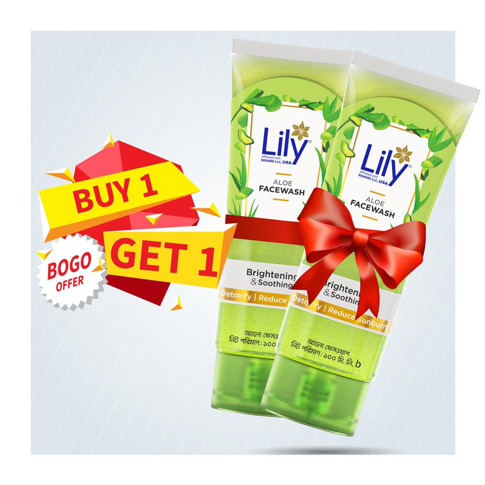Buy 1 Lily Aloe Facewash Gel Get 1 Lily Aloe Facewash Gel Free