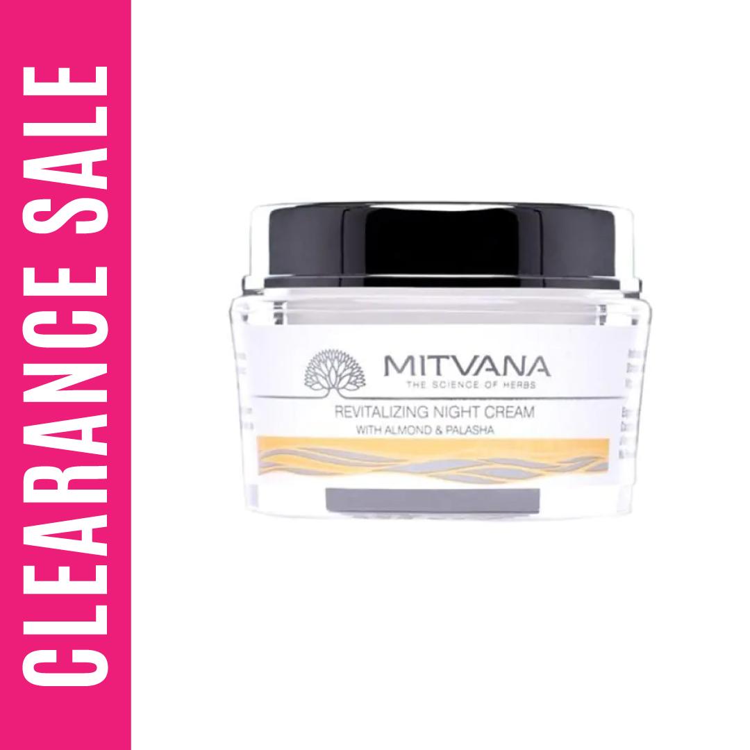 Mitvana Revitalizing Night Cream With Almond & Palasha (Expiry Date- 31/8/2024) – 50gm