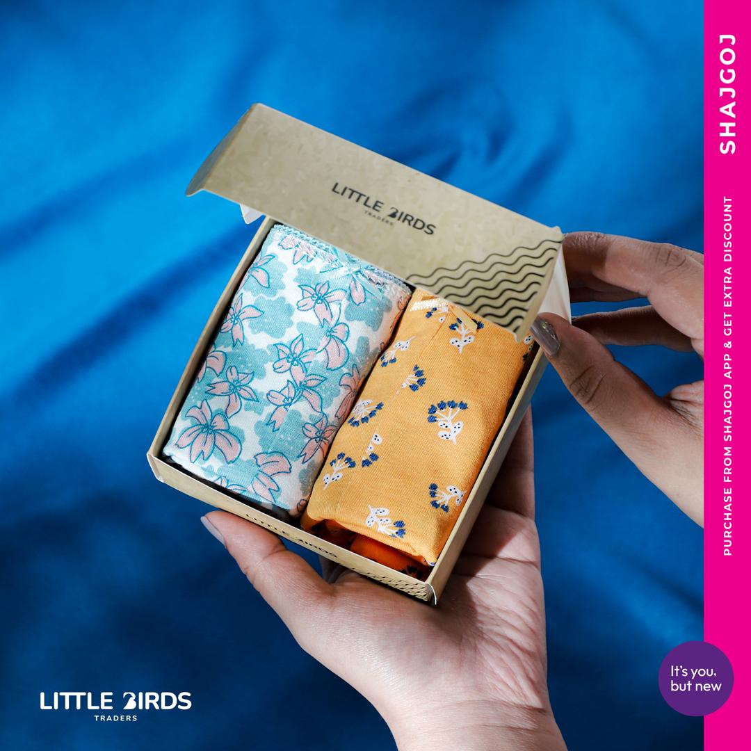 Little Birds Basic Boxer Cotton Duo Box - Mix – Little Birds Traders