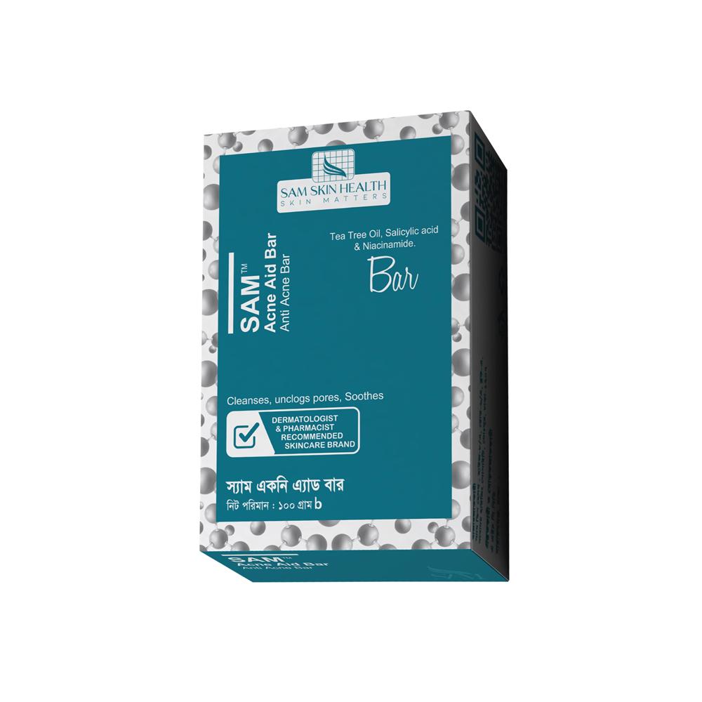 SAM Acne Aid Bar – 100gm