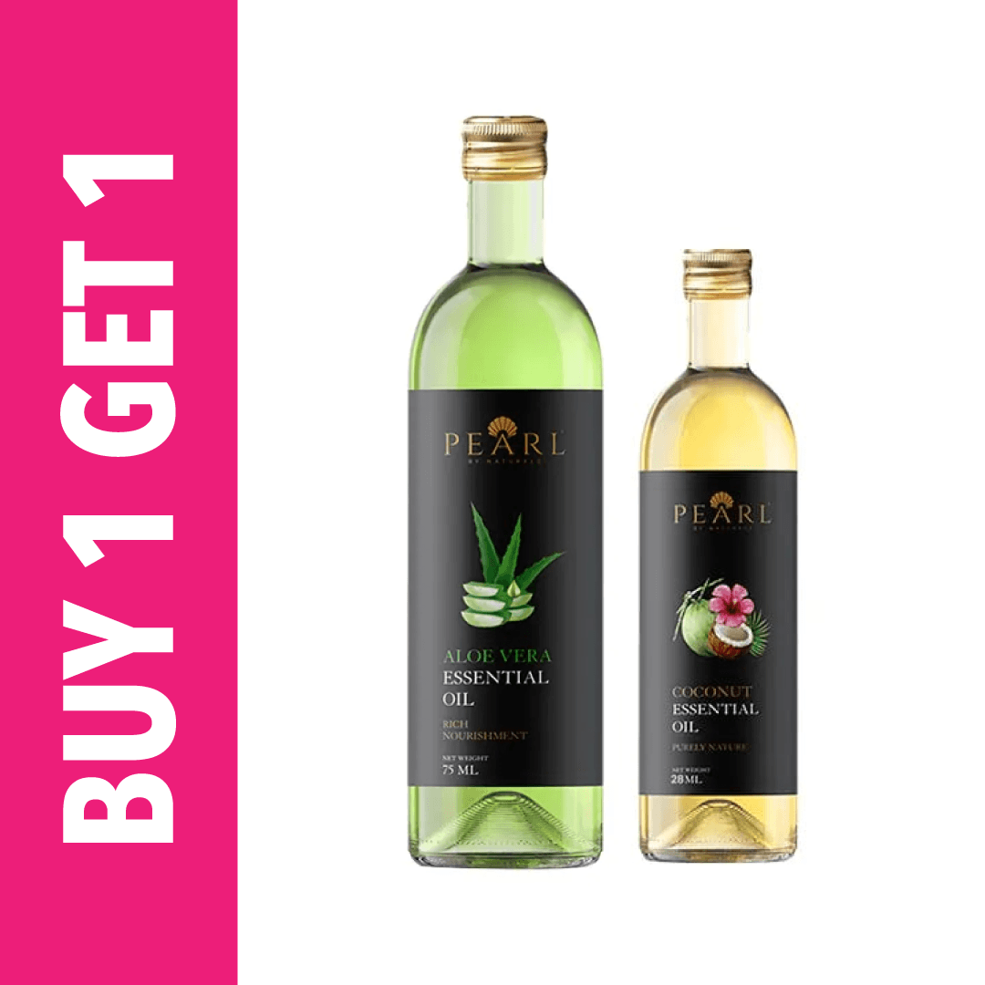 Buy Pearl Alovera essential Oil 75ml  and Get Pearl Coconut Essential Oil 28ml Free