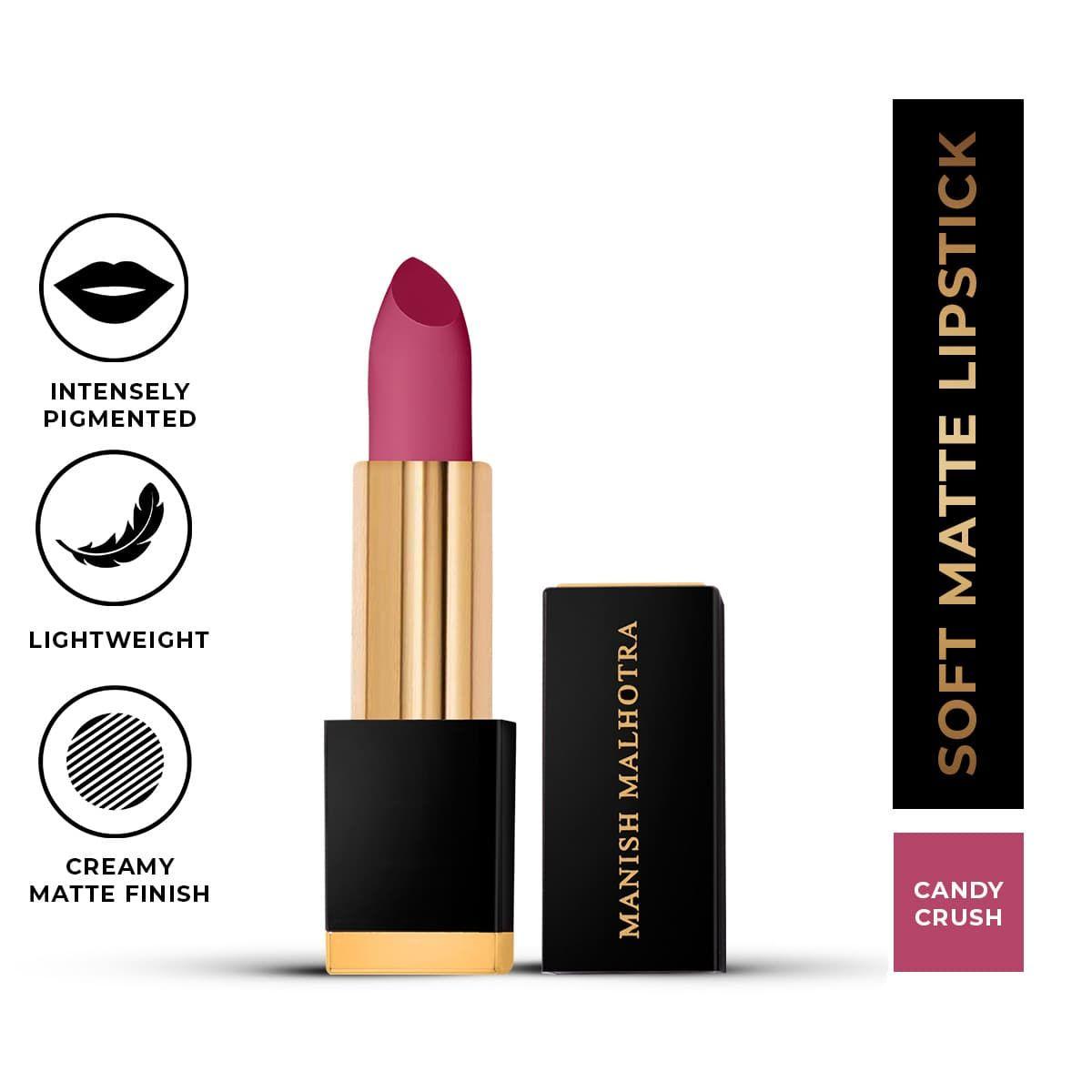 Manish Malhotra Soft Matte Lipstick - Candy Crush – MyGlamm – 4gm
